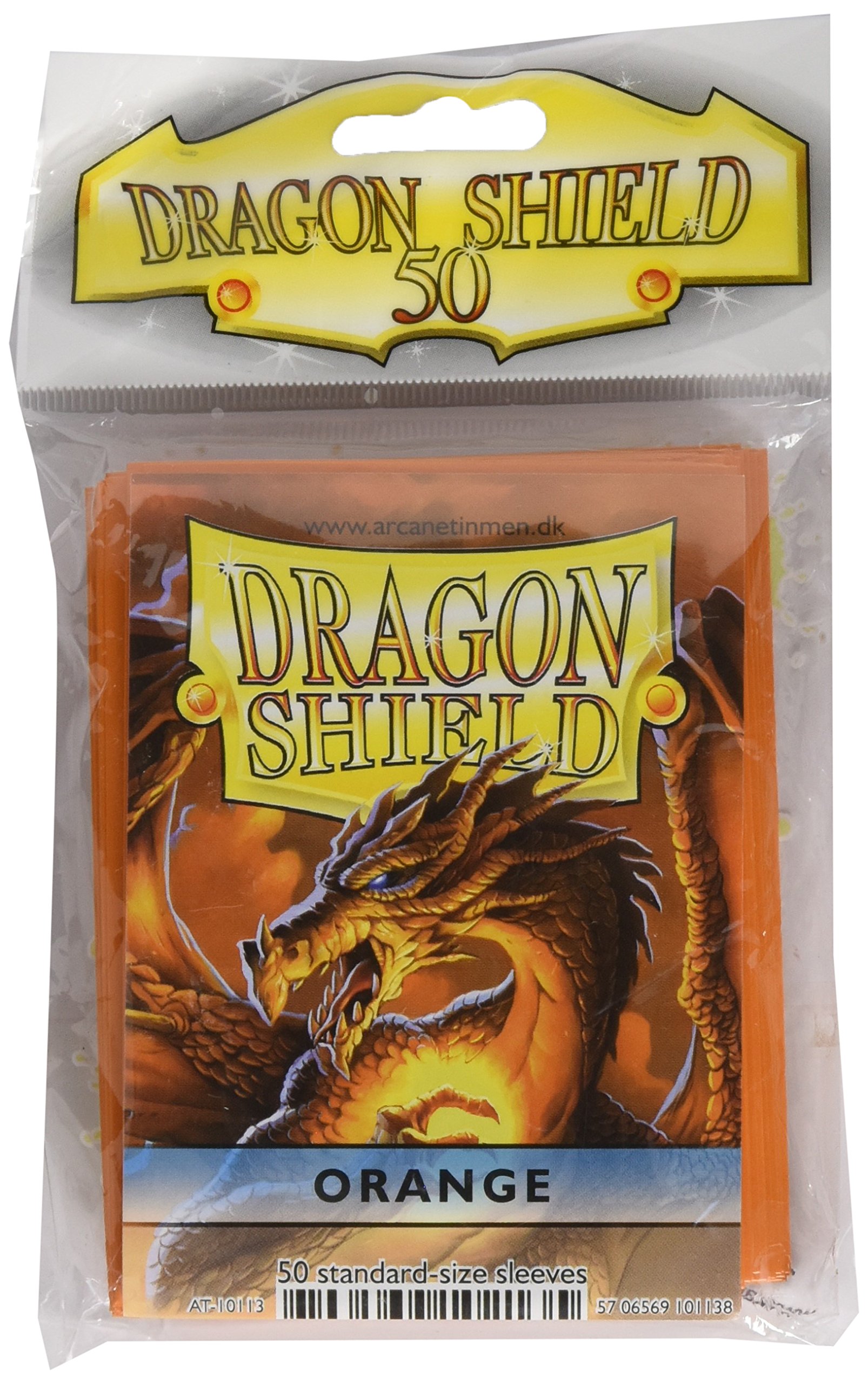 Arcane Tinman Dragon Shield Sleeves: 50Ct Card Game, Orange