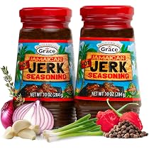 Amazon.com: Grace Condimento Jamaicano Hot Jerk (dos frascos de 10 ...