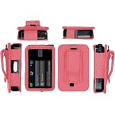 Fitted Leather Case with Screen Protector for Tandem Insulin Pump Tandem t:Slim X2 (Pink)