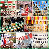 YAAVAAW Union Jack Flag Bunting 10m 30 Flags FIFA World Cup Decoration UK UK view 4