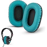 Brainwavz Perforated Replacement Earpads for Sony MDR 7506, V6 & CD900ST with Memory Foam Ear Pad & Suitable for Other On Ear Headphones (Turquoise)
