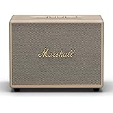 Marshall Woburn III Bluetooth Home Speaker - Loud Stereo Sound with Bass and Treble Controls | Plug-in Powered | Record Player Compatible | HDMI, RCA, 3.5 mm Aux Inputs - Cream