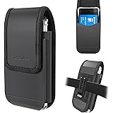Stronden Holster for Samsung Galaxy S24+ Plus, S23+ Plus, S22+ Plus, S21 Plus (Not Ultra) - Leather Pouch with Belt Clip & Ma
