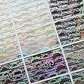 1.18X0.79 inch Silver High Security Tamper Evident Seal Warranty Void Original Genuine Authentic Hologram Labels/Stickers w/Unique Sequential Serial Numbering Tamper Proof Stickers(100)