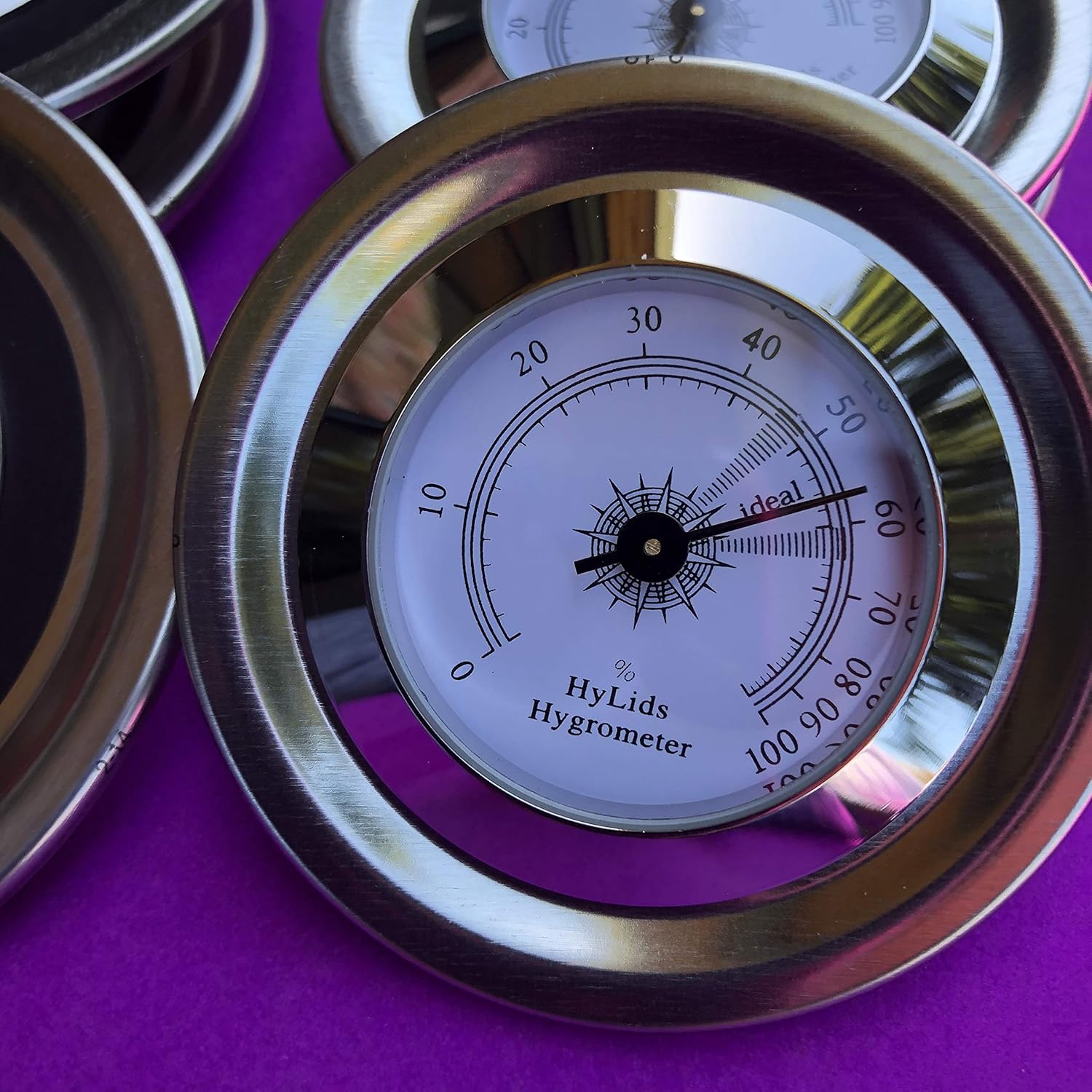 Analog Regular Mouth HyLids Curing Jar Hygrometer Lids Makes a great