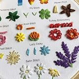 Myfelicity Embroidery Beginners Stitch Practice Kit 3 Starter Kits Learn 30 view 5