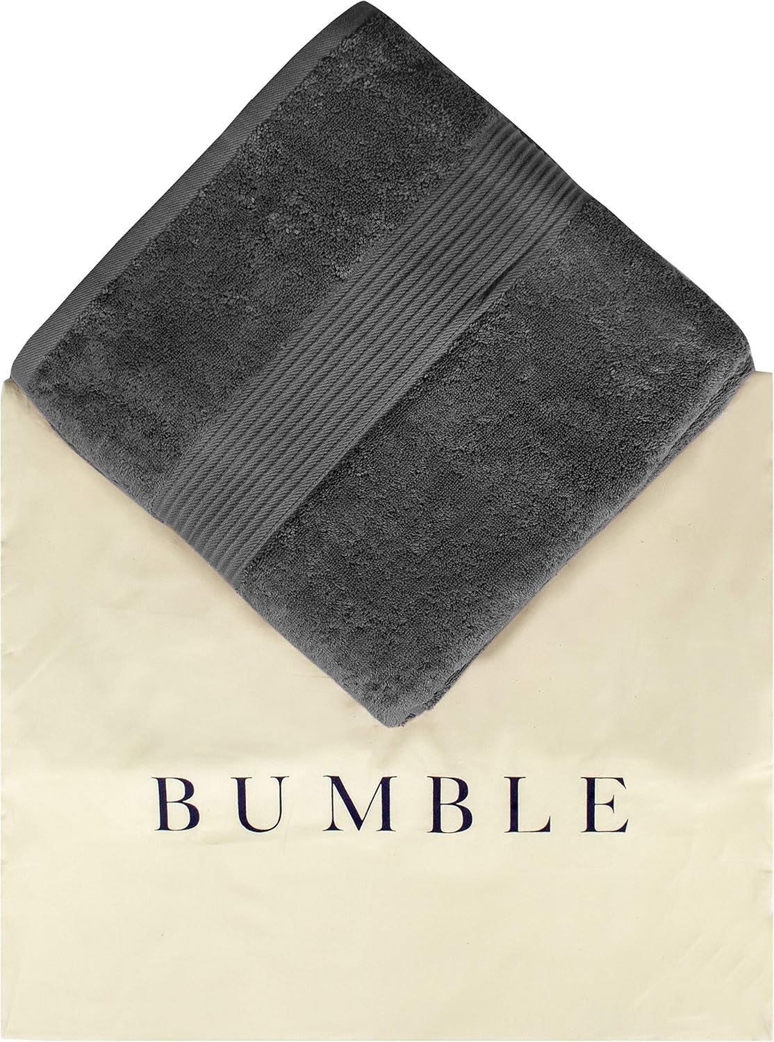 Bliss Luxury Bath Towels Set - 34" x 56" Extra Large Premium Quality Bath Sheet - 650 GSM - Soft Combed Cotton, Absorbent (Dark Grey, 4 Pack): Home & Kitchen