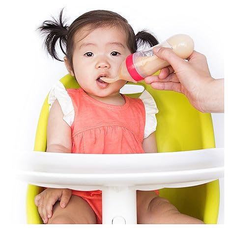 Nuby Garden Fresh Silicone Hygienic Cover Squeeze Feeder with Spoon