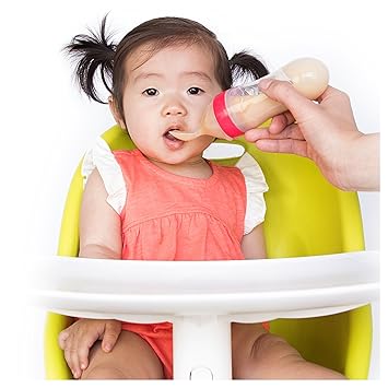Amazon Com Nuby Garden Fresh Silicone Squeeze Feeder With Spoon