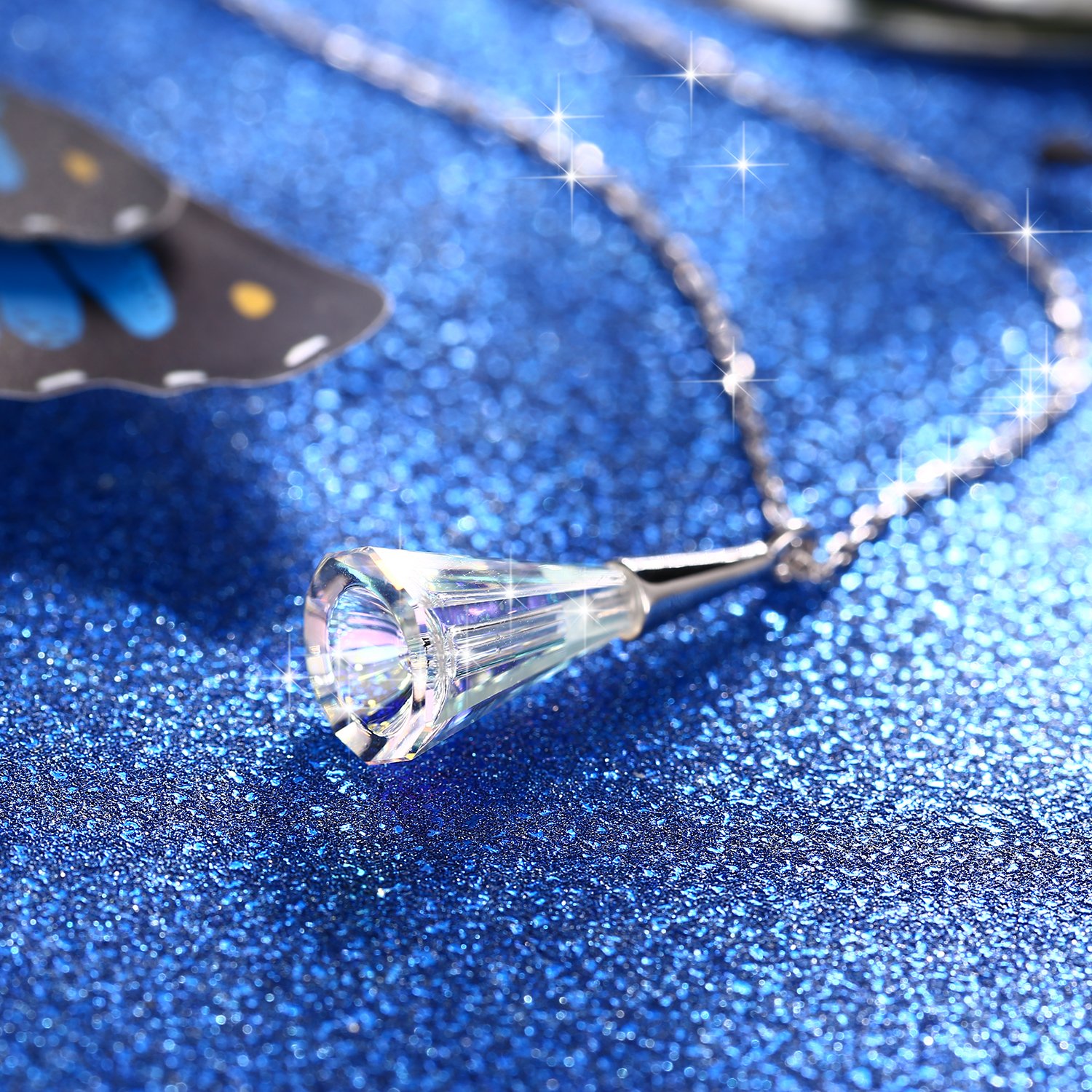 ZHULERY Sterling Silver Pendant Necklace for Women Girl Fashion Jewellery Comes with Gift Box