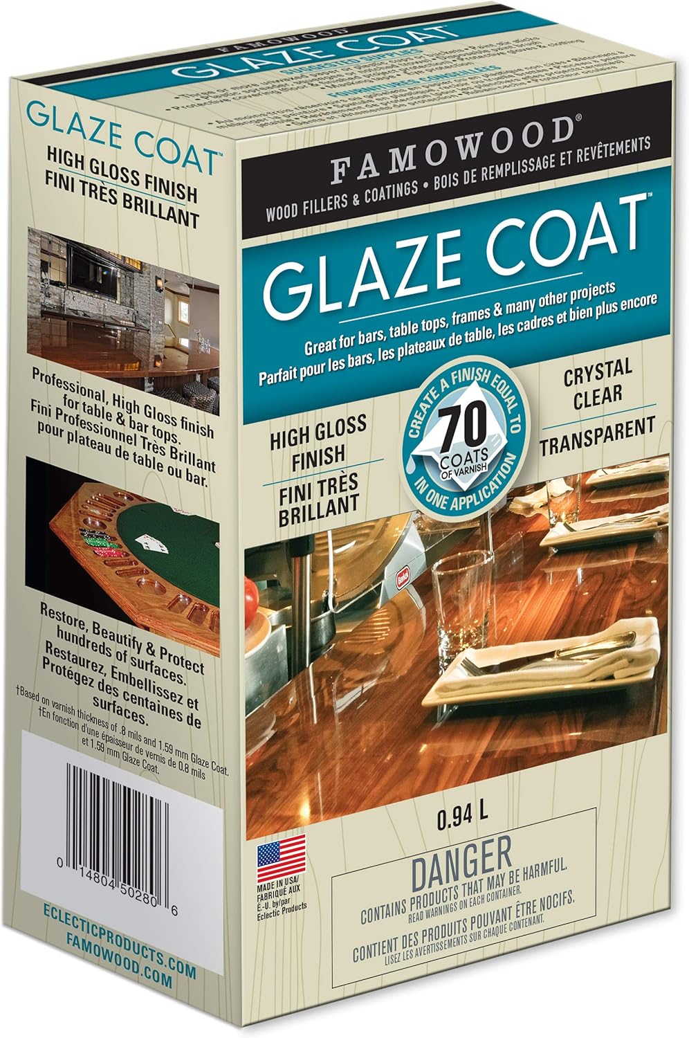 FAMOWOOD 5050280 Clear Glaze Coat Epoxy Kit 0.94 L Amazon.ca Home