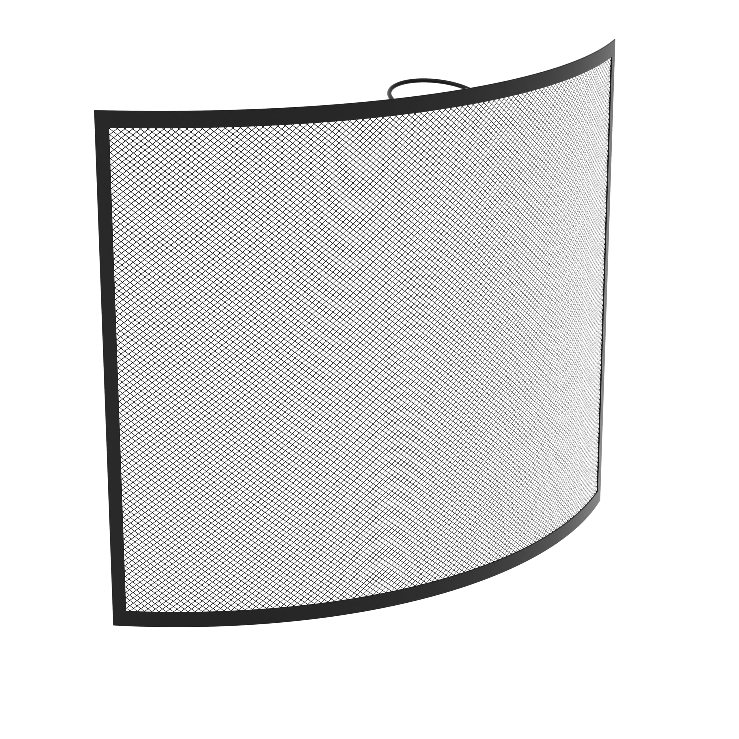 Fire Vida Buckton Spark Guard Fire Screen, Metal, Black