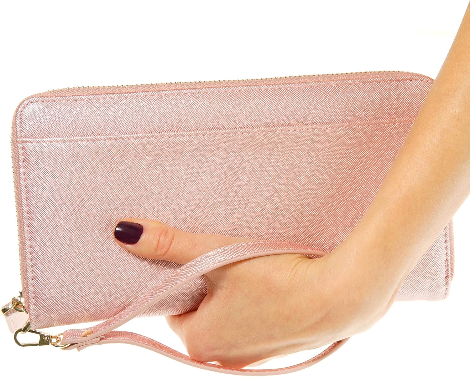  | Travel Document Organizer - RFID Passport Wallet Case Family Holder Id Wristlet (Rose Gold) | Passport Wallets