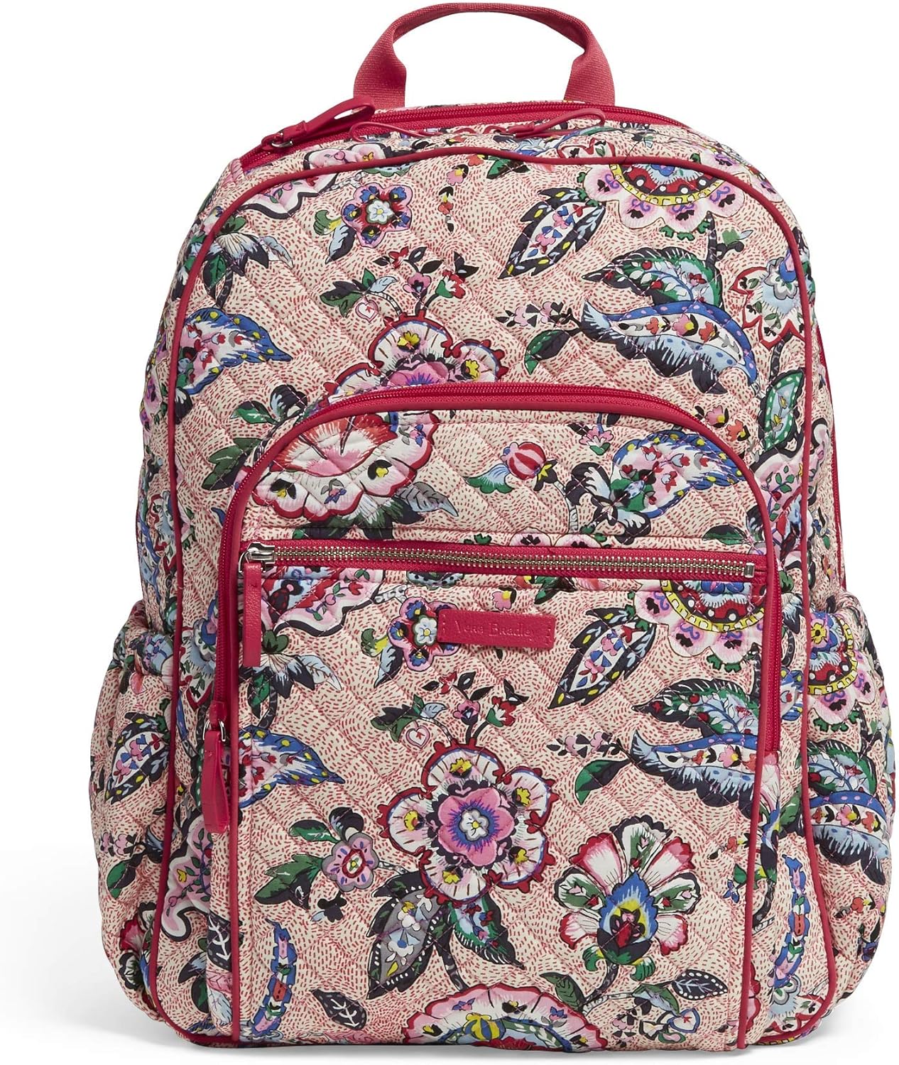 Vera Bradley Women's Iconic Campus Backpack, Signature Cotton, Stitched