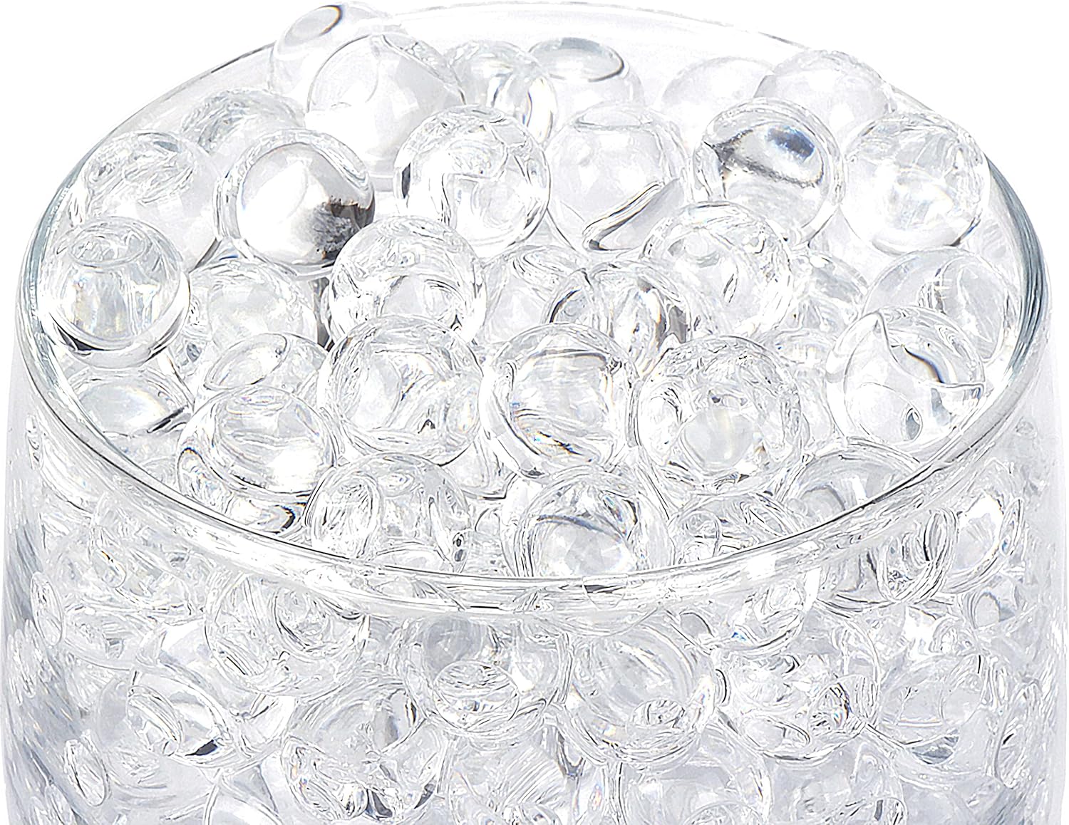 Vase Fillers - BYMORE 60000 Clear Water Beads,Transpatent Gel Jelly Beads,Vase Filler for Candle, Wedding Centerpiece, Floral Arrangement, Home Decorations