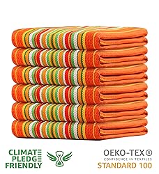 Urban Villa Kitchen Towels Waffle Stripes Dish