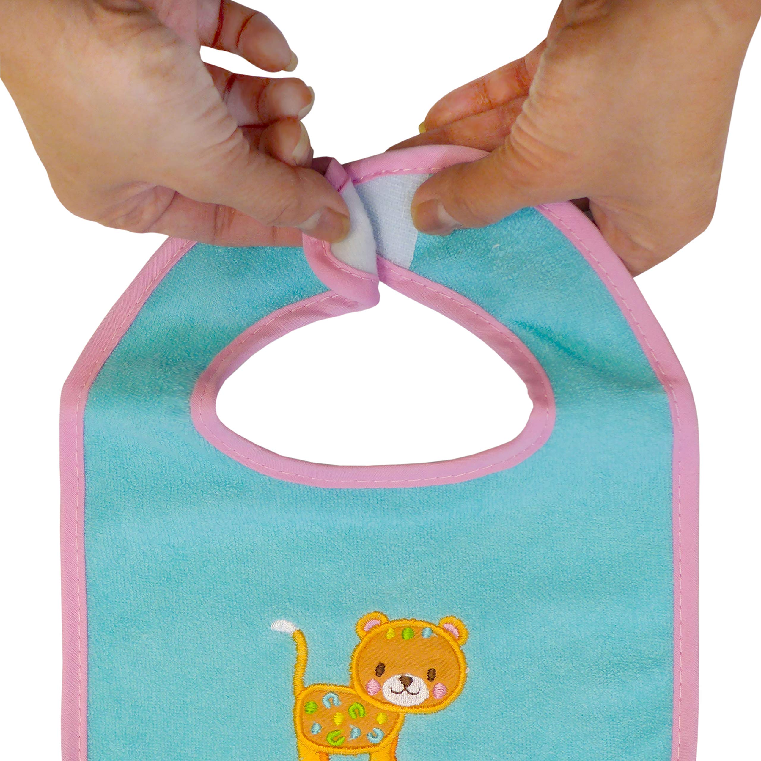 Neat Solutions Water Resistant Bib Set, 10 count, Girl