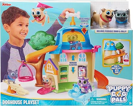 disney junior puppy dog pals doghouse playset