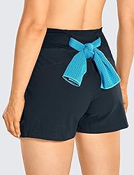 CRZ YOGA Women's Lightweight Mid Rise Hiking Shorts