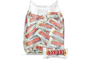 TABOOM Payday Candy Bar Bulk Pack Snack Size Halloween Candy Peanuts and Chewy Caramel Bars - 42 Count For School Snacks, Parties and Office Treats - Pay Day Bulk 2 Pound Candy Bag