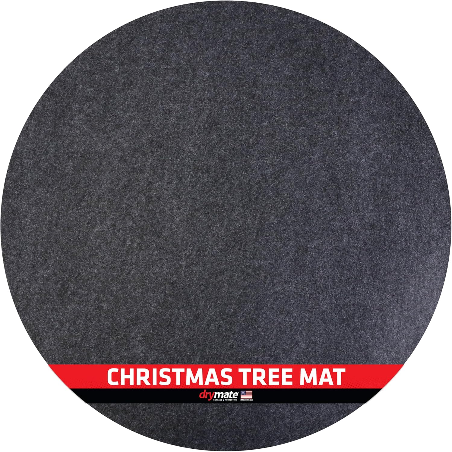 Tree Trays & Mats - Drymate Christmas Tree Stand Mat (28”), Protects Floors from Spills and Scratches, Absorbent, Waterproof, Machine Washable, Durable, (Made in The USA)(Charcoal)