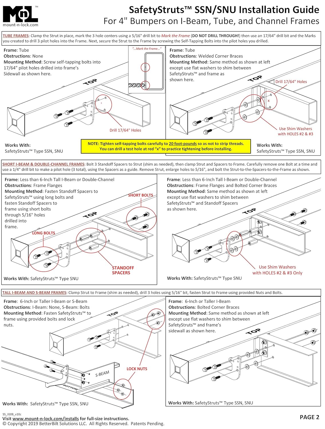 Black Friday Mount n Lock SafetyStruts Prevent RV Bumper Failure TM SNU