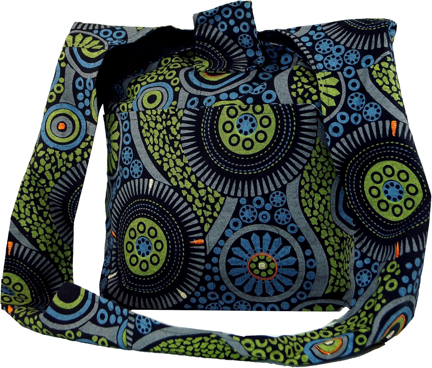 GURU SHOP Sadhu Bag, Ethno Shopper, Bestickter Schulterbeutel