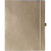 Graphique Apollo Vegan Leather Journal, Hardcover Diary Notebook for Writing, 192 Lined Pages, 8” x 10”