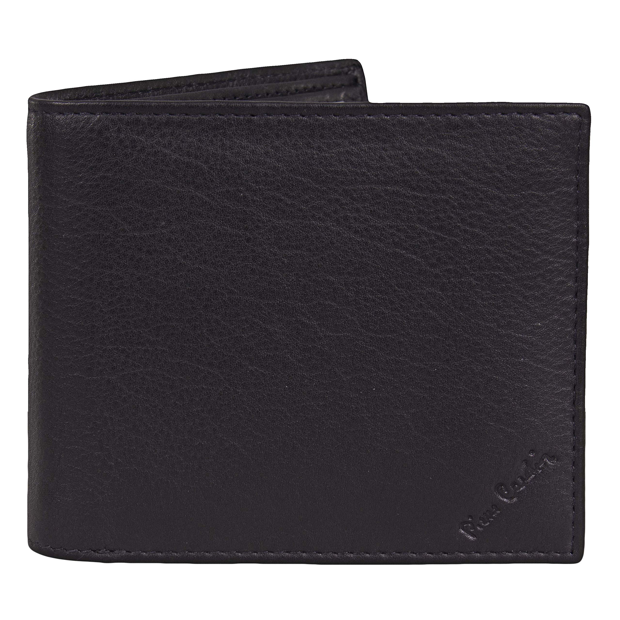 Pierre Cardin Mens Genuine Leather Wallet - Nappa RFID Blocking | Soft, Smooth, Durable & Crease Proof Bi-Fold Gents Wallet (Black/Red Lining) โ image 1
