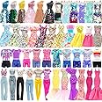 10 Set Doll Clothes Including 2 Sequins Dresses 2 Floral Dresses 2 Mermaid Dresses 4 Casual Outfits Tops and Pants for 11.5 I