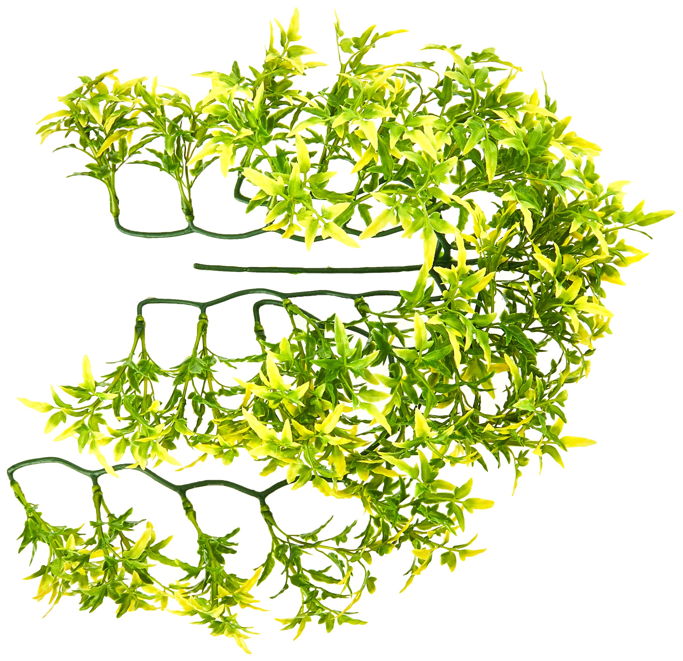 Komodo Croton Plant Cage Decor for Terrarium Vivarium Desert Habitat Lush Greenery Durable Realistic Hygienic Easy to Clean Plant Accessory - 40cm