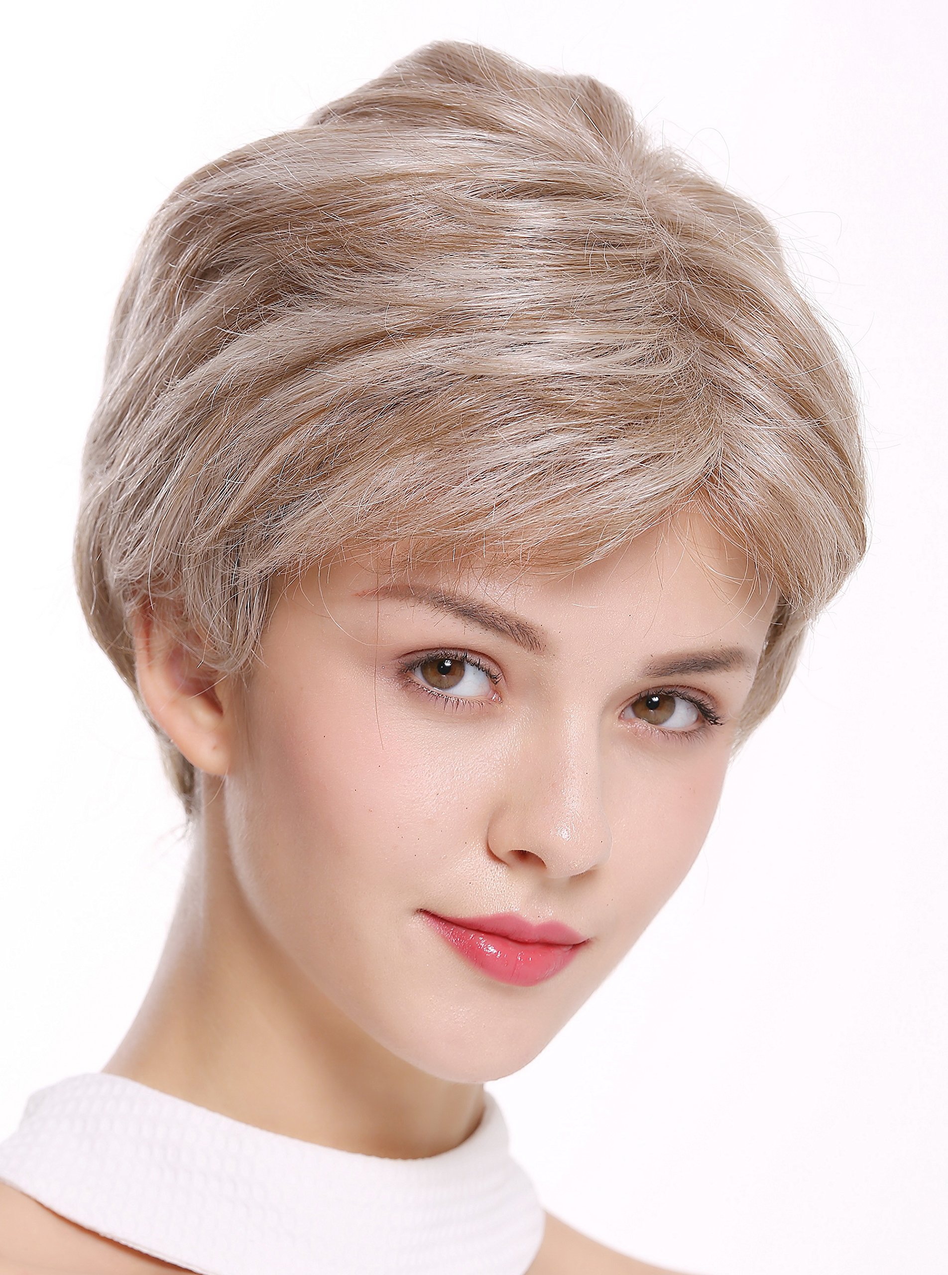 WIG ME UP - SARA-MF-47-PEARLMIX Quality women's wig bob short sleek parting lady monofilament blonde highlights