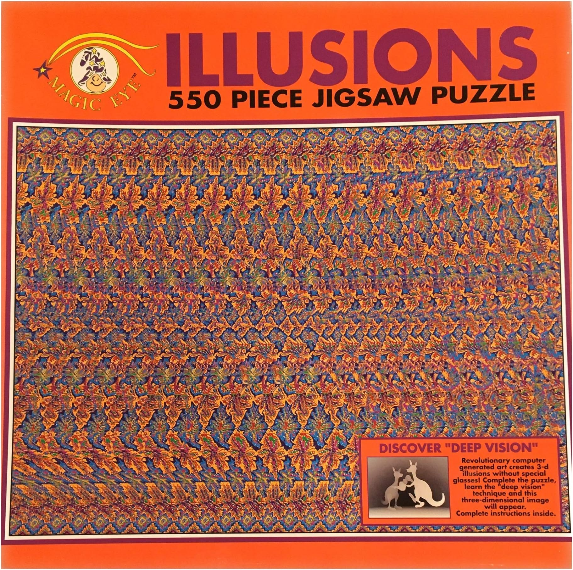 Magic Eye Illusions 550pc Boxing Kangaroos Puzzle