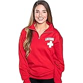 LIFEGUARD Quarter Zip Pullover - Zipper Fleece Sweatshirt Apparel Ideal for Men, Teens, Girls.