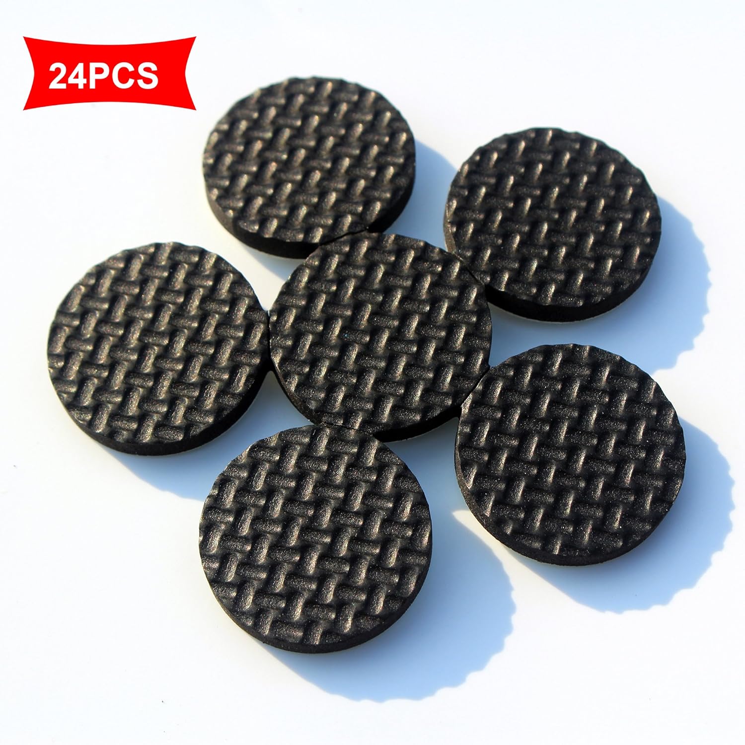 tampons épais sans colle ni clous lot de 24 pièces diamètre de 2,8 cm