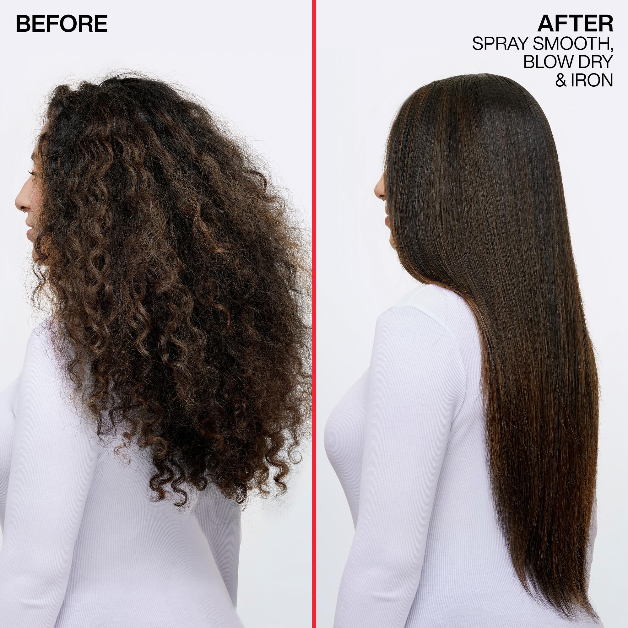 Redken Spray Smooth Anti Frizz Hair Spray - Frizz Control and Heat Protection, With Citric Acid, Paraben, Sulfate & Silicone-Free