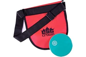 Crown Sporting Goods Discus & Shot Put Carrier Bag – Premium Quality Track & Field Equipment with 2 Pockets & Adjustable Carrying Strap