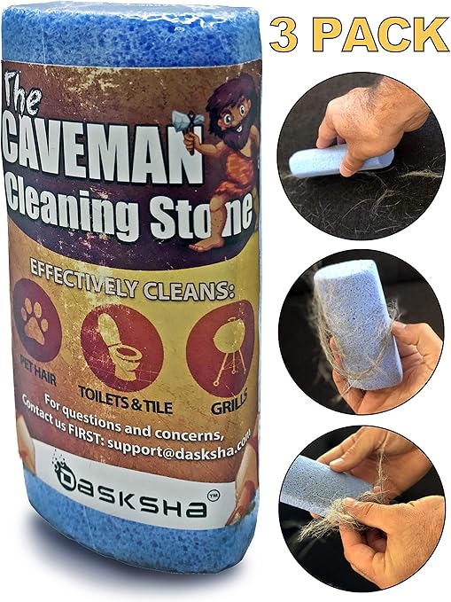 New Pet Hair Remover for Car 3 Pack 4 Inch Pumice Stone