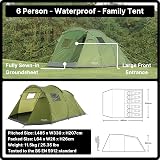 Eurohike Sendero 6 Man Family Tent with Porch 2000mm H/H Waterproof view 3