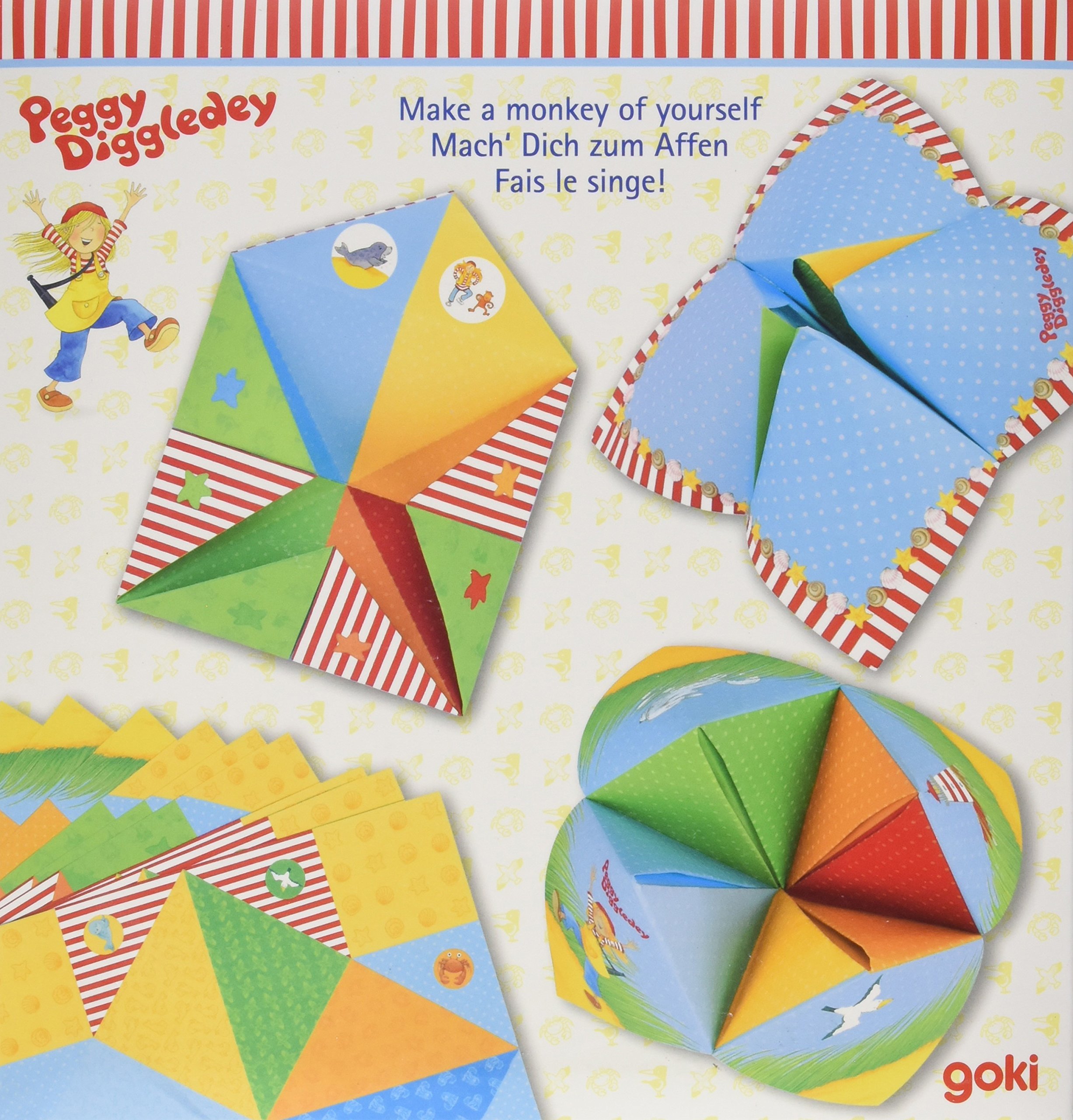 GOKI Origami Make A Monkey of Yourself Peggy Diggledey Puzzle (32 Piece)