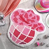 Drydiet 23. 6 Inch Funny Western Cowgirl Bathroom Rug Pink Let's Go Girls Disco Cowgirl Bath Mat Shower Mat Bathroom Decoration Non Slip Washable Bath Rug for Shower