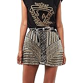 Seta Apparel Women's Éclair Embellished Mini Skirt