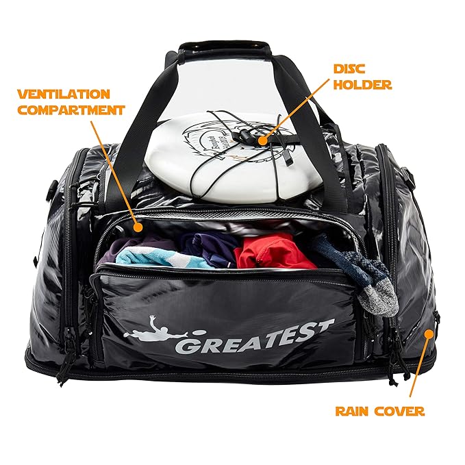 GREATEST Ultimate Frisbee Bag 45 Liter Waterproof Durable Sports