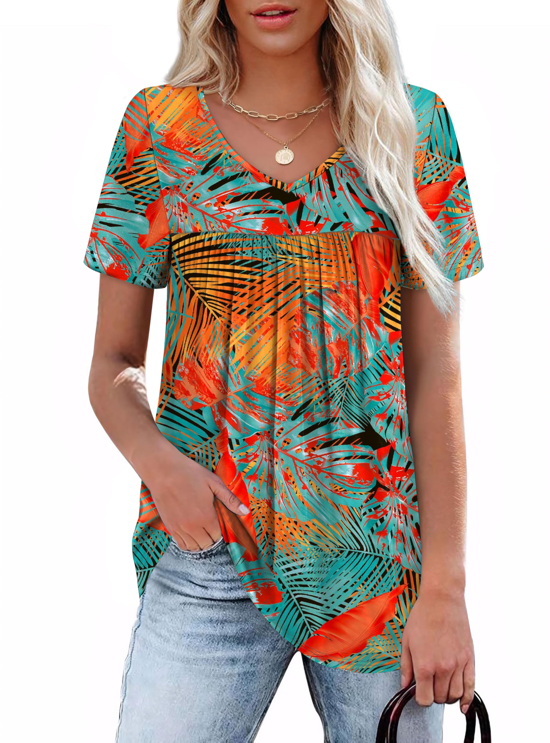 WEESO Womens Summer Tops 2025 Short Sleeve T Shirts