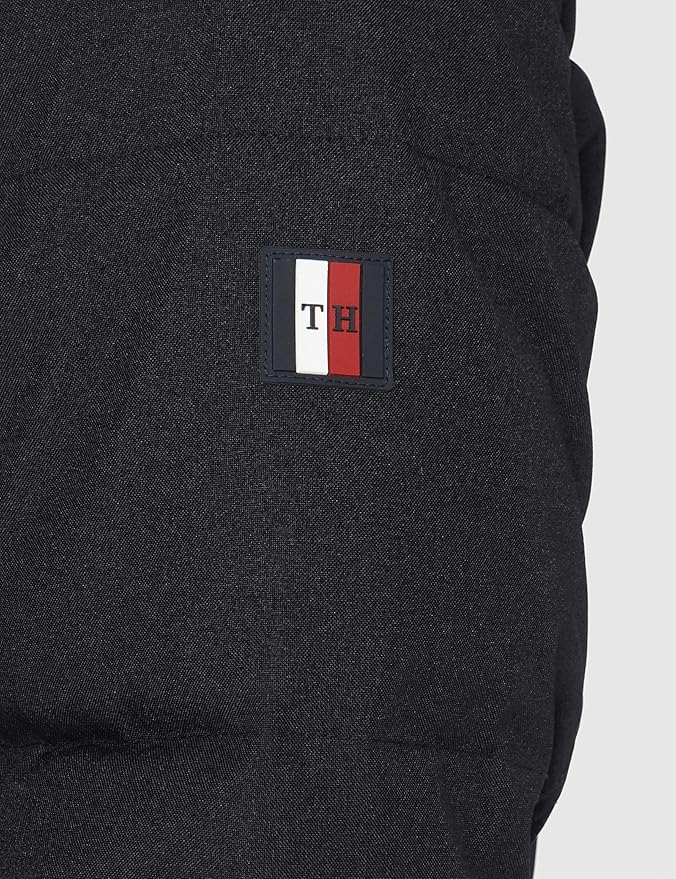 tommy hilfiger canvas down bomber jacket