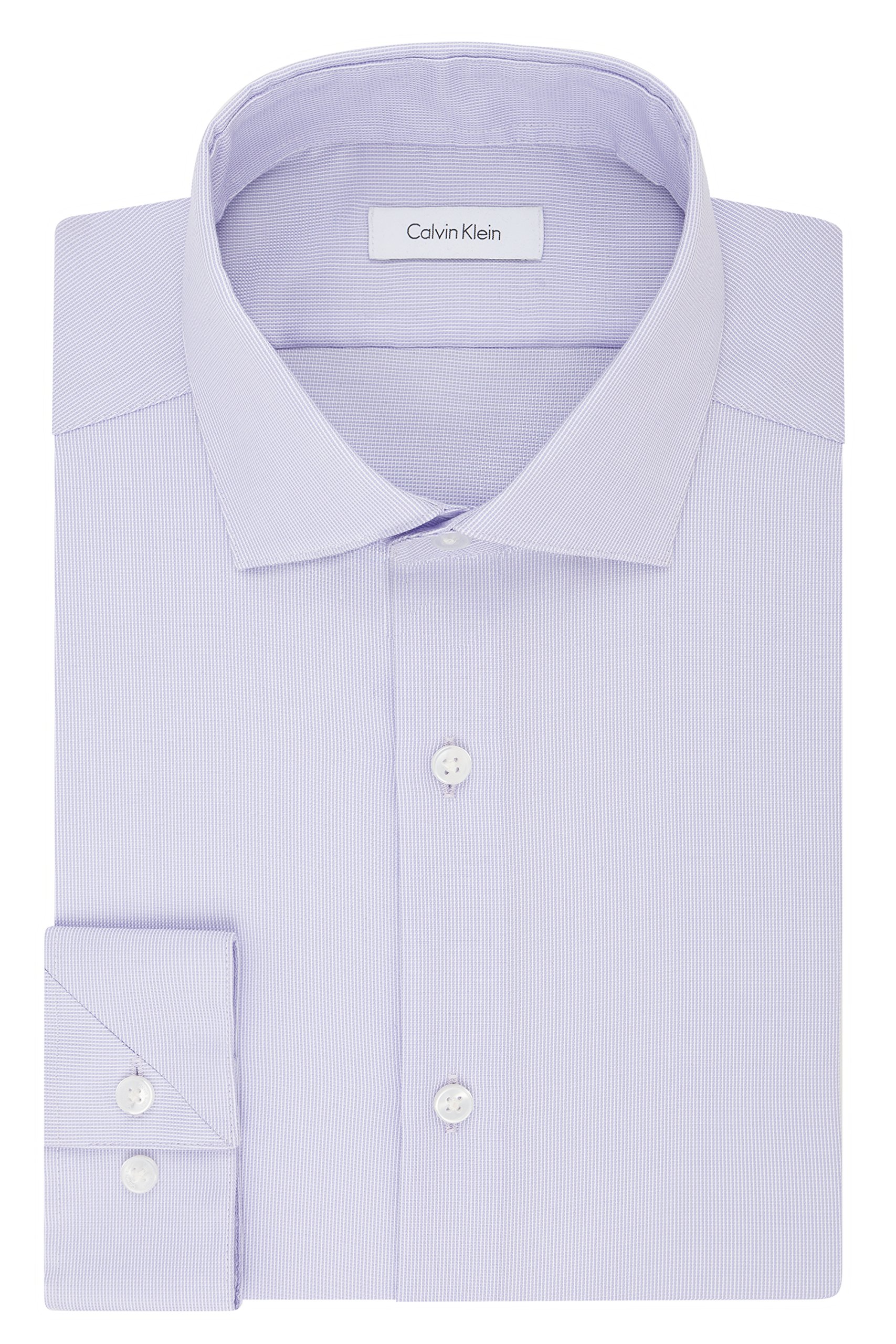 calvin klein men's dress shirts non iron slim fit solid