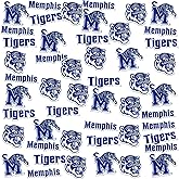 University of Memphis Spirit Logo Vinyl Large Deluxe Stickers Variety Pack - Laptop, Water Bottle, Scrapbooking, Tablet, Skateboard, Indoor/Outdoor