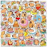 Yqskt 200PCS Capybara Stickers, Cute Funny Animal Decals for Laptop Water Bottle Scrapbook, Kawaii Capybara Stickers for Kids Teens Adults Classroom Rewards Party Favors