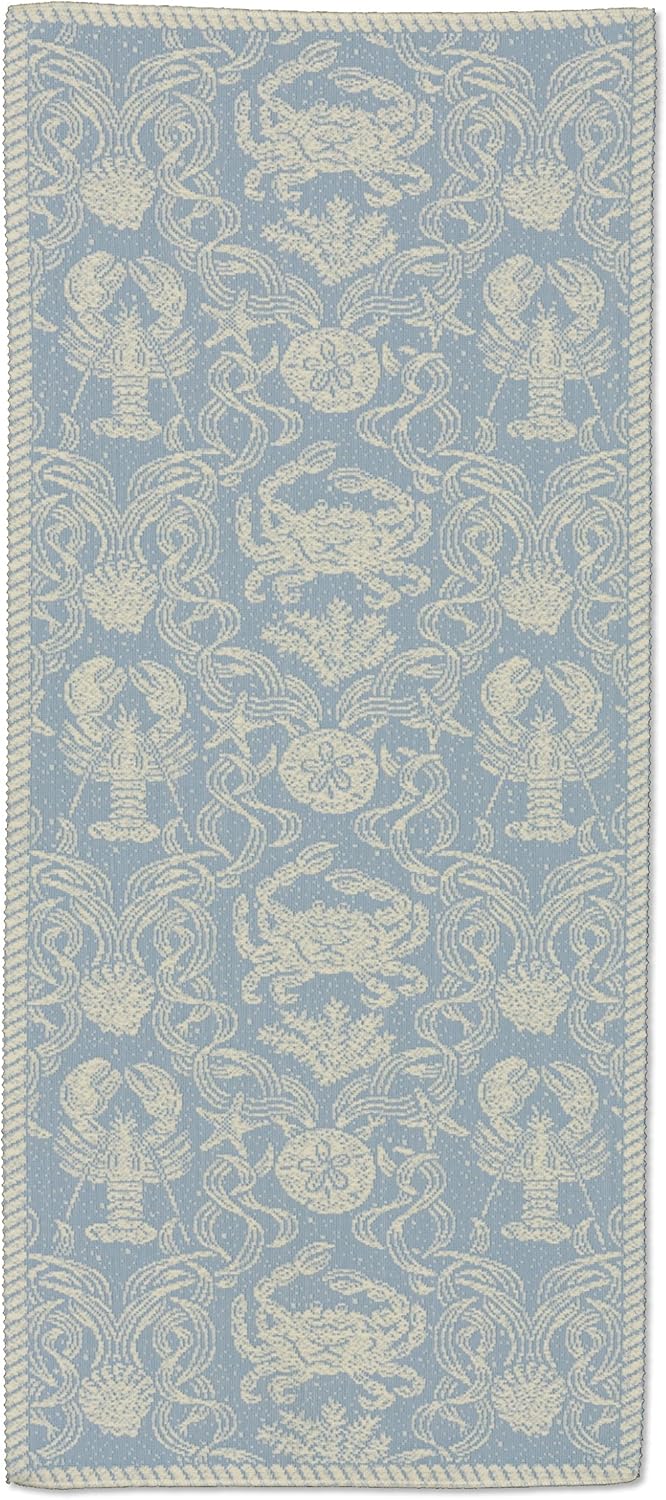 Best blue damask table runner