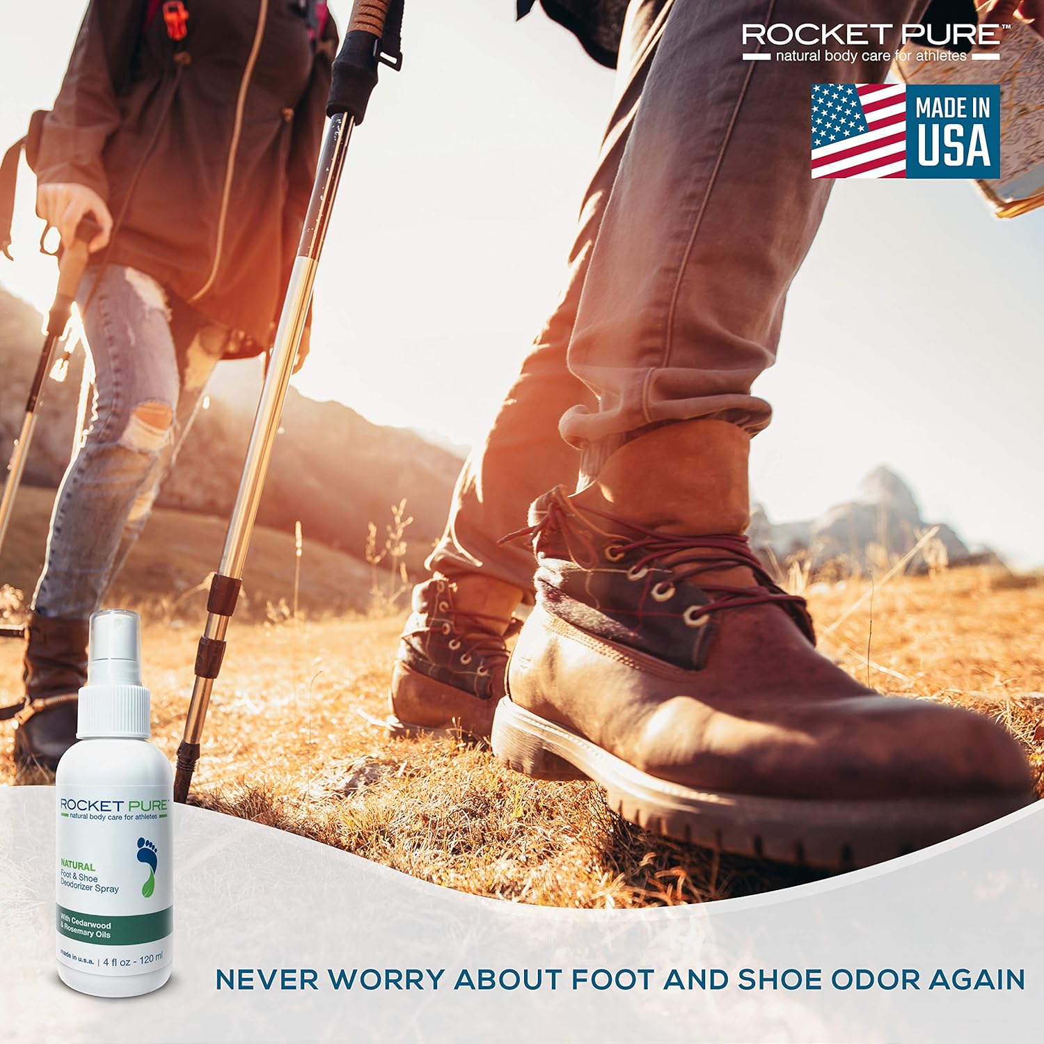 Natural Foot & Shoe Deodorizer Spray - for Feet, Shoes & Gym Gear | Odor Eliminator & Strong Smell Remover for Any Boot or Sneaker - Made with Powerful Essential Oils - Cedar: Health & Personal Care